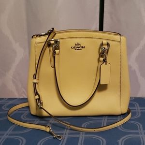 Yellow coach purse